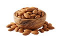 Almendras naturales en bowl de madera